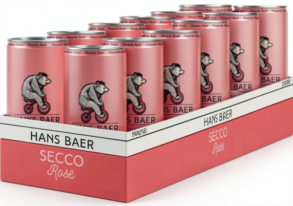 Hans Baer Secco Rosé Sekt 0,20 L (2er‑Pack) – Trocken, 9,5% Vol-0