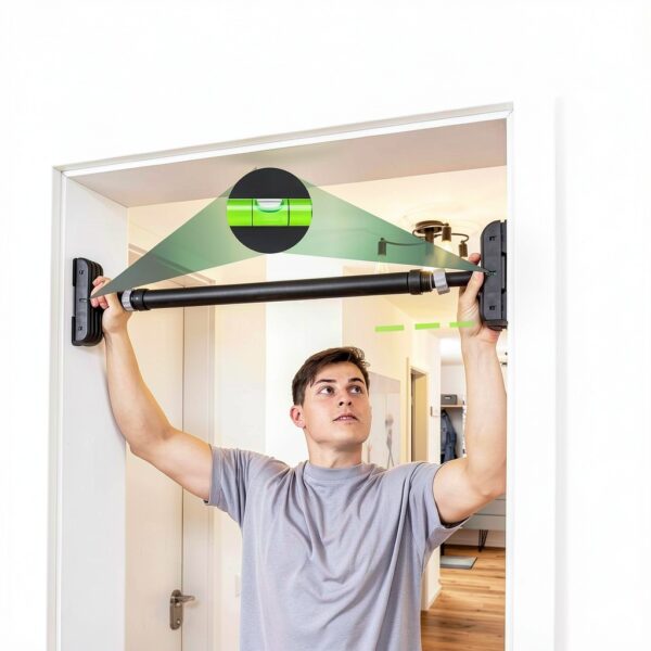 Klimmzugstange PULLUP DIP Profi Türreck mit Griffen 73‑92 cm-3
