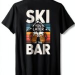 Ski You Later T-Shirt Apres Ski Spruch für Herren klassischer Schnitt-0