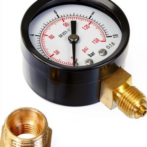 Manometer Aqua Control C6199 0 bis 10 Bar mit 1/4 und 1/2 Zoll Gewinde-0