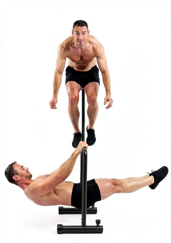 YOLEO Verstellbare Dip Barren 500 kg – tragbare Dip-Station, robust-7