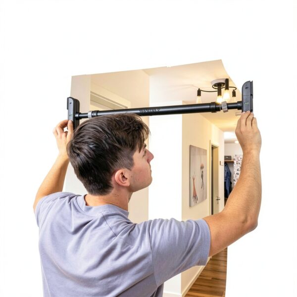 Klimmzugstange PULLUP DIP Profi Türreck mit Griffen 73‑92 cm-6