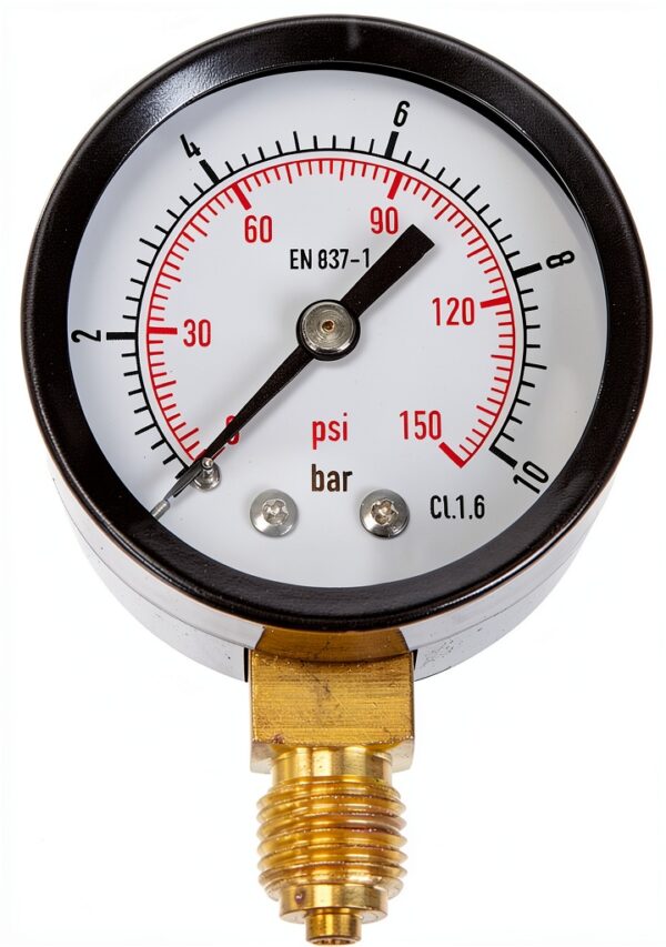 Manometer Aqua Control C6199 0 bis 10 Bar mit 1/4 und 1/2 Zoll Gewinde-1