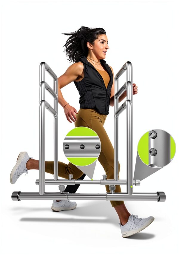 YOLEO Verstellbare Dip Barren 500 kg – tragbare Dip-Station, robust-2