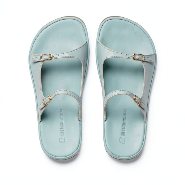 El Naturalista Damen Sandalen N5684 Bare Flache Sandale Blau 37 EU-1