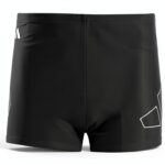 Adidas Herren Big Bars Swim Boxers Schwarz – recyceltes Nylon-0