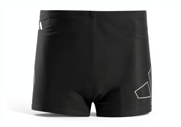 Adidas Herren Big Bars Swim Boxers Schwarz – recyceltes Nylon-0