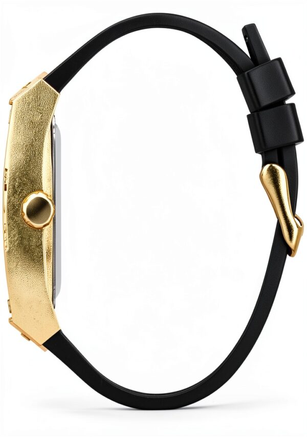 Guess Phoenix Herren Armbanduhr, Edelstahl, 42 mm, Silikonarmband, Schwarz, 5 bar, Zifferblatt: Champagne, GW0980G2-1