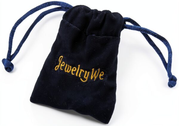 JewelryWe Halskette Quader Anhänger Gravur Schwarz/Gold/Silber-5