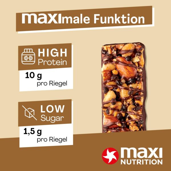 MaxiNutrition Dark Chocolate Peanut Nussriegel vegan 12x46g-3